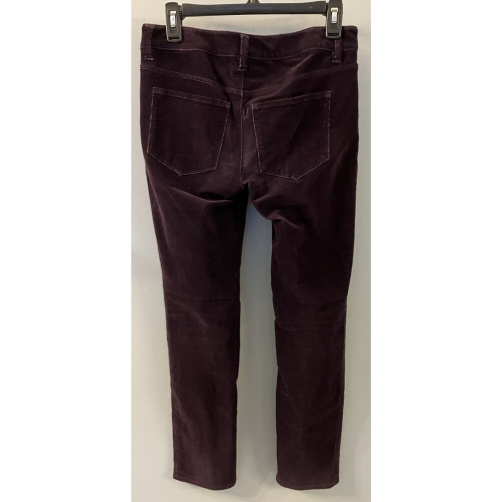 Ann Taylor Signature Womens NWOT Purple Corduroy Pants Size 0 - Picture 2 of 6